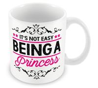 MUGGZ Mug Gift for Princess - It's Not Easy Being A Princess - Custom Funny Coffee Mug - Unique Gift for Friends & Family