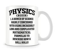 MUGGZ Mug Gift for Science Teacher/Student - Physics (Noun) 1. A Bunch of Science Using Incredibly Long and Complicated... - Custom Funny Coffee Mug - Unique Gift for Scientist Friends & Family