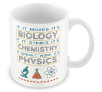 MUGGZ Mug Gift for Scientist - Biology Physics Chemistry for Scientists - Custom Funny Coffee Mug - Unique Gift for Friends & Family