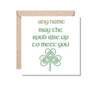 MUGGZ - Personalised - Card - Traditional Irish Blessing - May The Road Rise to Meet You - Customised Gift Sets