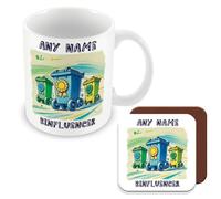 MUGGZ - Personalised - Mug & Coaster - Binfluencer, Your Neighbourhood Bin Legend - Add Custom Name