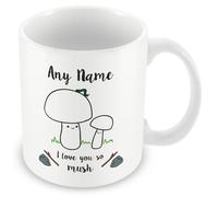 MUGGZ - Personalised - Mug - Daddy We Love You So MUSH - Cute Mushroom Daddy Mug - Gift for Dad - Dad 1 Child