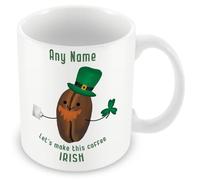 MUGGZ - Personalised - Mug - Lucky Leprechaun Irish Coffee - Let's Make This Coffee Irish Custom Image - Bean Design
