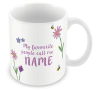 MUGGZ - Personalised - Mug - My Favourite People Call Me Mummy - Cute Mum Mug - Gift for Mum or Any Name