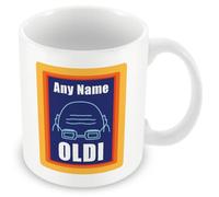 MUGGZ - Personalised - Mug - OLDI - Gift for More Mature Friends and Colleagues - Crinkly Codger