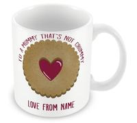 MUGGZ - Personalised - Mug - to a Mummy That's Not Crummy - Lovely Jammy Biscuit Mug - Gift for Mum