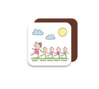 MUGGZ Personalised - Mummy Coaster with 4 Kids - Personalise with Names - Gift for Mums - Giftset - Made in The UK