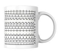 MUGGZ Personalised Rude Mug - Fuck This Shit Tyre-Tread Style - Black Wraparound Text and Name at Side - Custom Coffee Cup Gift - Adult Humour Sarcastic Gifts for Friends, Family and Colleagues
