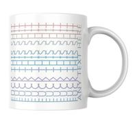 MUGGZ Personalised Rude Mug - Fuck This Shit Tyre-Tread Style - Colour Wraparound Text and Name at Side - Custom Coffee Cup Gift - Adult Humour Sarcastic Gifts for Friends, Family and Colleagues