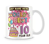 MUGGZ Personalised World's Best 10 Year Old Mug - Birthday Gift Idea