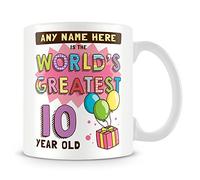 MUGGZ Personalised World's Greatest 10 Year Old Mug - Birthday Gift Idea