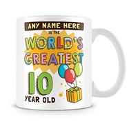 MUGGZ Personalised World's Greatest 10 Year Old Mug - Birthday Gift Idea