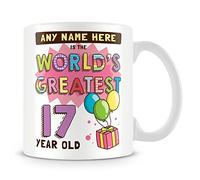 MUGGZ Personalised World's Greatest 17 Year Old Mug - Birthday Gift Idea