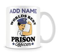MUGGZ Prison Officer Mug Personalised Gift - (add Name) Worlds Best Prison Officer