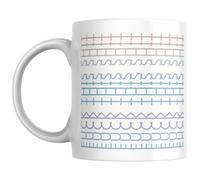 MUGGZ Rude Mug - “Fuck This Shit” Tyre Tread Style - Multi-Coloured Wraparound Text - Custom Coffee Cup Gift - Adult Humour Sarcastic Gifts for Friends, Family and Colleagues