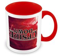 MUGGZ Strange Mug - “Upside Down” - Red Handle - Novelty Fan Gift Cup