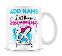 MUGGZ Swimmer Mug Personalised Gift - Just Keep Swimming