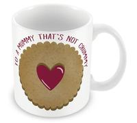 MUGGZ - to a Mummy That's Not Crummy - Mug - Lovely Jammy Biscuit Mug - Gift for Mum
