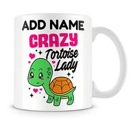 MUGGZ Tortoise Mug Personalised Gift - Crazy Tortoise Lady