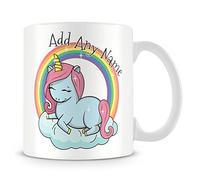 MUGGZ Unicorn Mug with Name Personalised Cup - Gift for Girl (Customise with Name - Custom Funny Coffee Mug - Unique Gift for Friends & Family