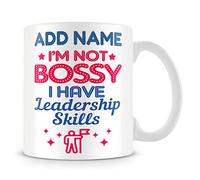MUGGZ Work Mug Personalised Gift - I'm Not Bossy I Have Leadership Skills