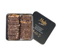 Mughe Gourmet Cocoa Sandwich Cream Lokum Turkish Delight 350gr Gift Tin Box