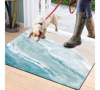 MUGINYU Beach Sea Door Mat Nautical Outdoor Rug Summer Welcome Mat,Coastal Indoor Doormat Front Door Mats, Nautical Decor for Home Outdoor Rug,Rubber Mats for Patio Absorbent Entrance Rugs