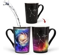 Mugkiss Cancer Heat Changing Constellation Cup 12oz, Horoscope Cancer Coffee Mug, Moon Stary Ceramic Color Changing Cup, Astrology Sign, Holiday Birthday Gift, June July Magic Presents.