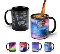 MUGKISS Color Changing Mug 12oz, Ceramic Heated Coffee Mug of Novelty Style, Gift for Family, Friends and Lover (Star Crossing B)