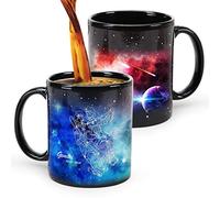 MUGKISS Gemini Heat Changing Constellation Mug 11oz, Horoscope Gemini Coffee Mugs, Starry Ceramic Color Changing Cups, Holiday Birthday Gifts for him and her, May June Magic Present.