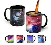 MUGKISS Heat Changing Mug 11oz, Magic Mug, Star Crossing Cups -Meeting You,All Stars Fall Into the Dust - Cool Mugs for Friend Funny Saying Birtheday Science Gifts for Lover.