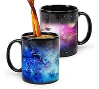 MUGKISS Leo Heat Color Changing Constellation Mug 11oz, Horoscope Ceramic Coffee Cup, Unique Holiday Birthday Gift for him and her, July August Magic Presents.