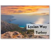 MUGLA PROVINCE, LYCIA, TURKEY. Typical Mediterranean Landscape on The "lycian Way", Between Yediburun and Bel Villages. Fridge Magnet