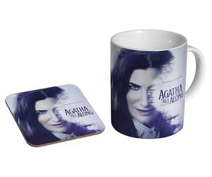 MUGMART Agatha All Along - Ceramic Coffee Mug + Coaster Gift Set - WandaVision Witch Fan TV Show Collectible