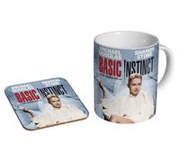 MUGMART Basic Instinct Sharon Stone 1992 - Ceramic Coffee Mug + Coaster Gift Set - 90s Thriller Movie