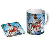 MUGMART Beverly Hills Cop Eddie Murphy - Ceramic Coffee Mug + Coaster Gift Set - 80s Action Comedy Movie Axel Foley