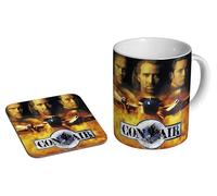 MUGMART Con Air Nicolas Cage 1997 - Ceramic Coffee Mug + Coaster Gift Set - Cult Action Flick