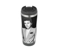 MUGMART David Essex Young BW New - Travel Mug, Thermal Insulated Cup for Hot and Cold Beverages Drinks - British Pop Rock Legend Tumbler