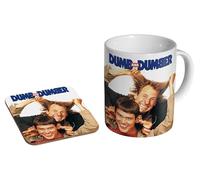 MUGMART Dumb and Dumber 1994 - Ceramic Coffee Mug + Coaster Gift Set - 1994 Jim Carrey Comedy Classic Movie Gift for Millennials & 90s Fans