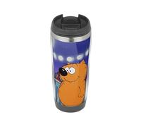 MUGMART Heathcliff The Orange Cat - Travel Mug, Thermal Insulated Cup for Hot and Cold Beverages Drinks - Retro Comic Cat Gift Idea