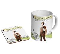 mugmart Napoleon Dynamite 2004 - Ceramic Coffee Mug + Coaster Gift Set - Quirky Movie for Fans of Offbeat Millennial Humour