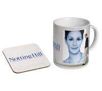 mugmart Notting Hill Hugh Grant - Ceramic Coffee Mug + Coaster Gift Set - Julia Roberts Romantic Comedy Gift