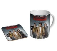 mugmart Pineapple Express Movie - Ceramic Coffee Mug + Coaster Gift Set - 2008 Stoner Action Comedy Seth Rogen and James Franco