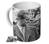 mugmart Prince Philip and Queen Elizabeth Young Ceramic Coffee Mug/Cup