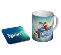 mugmart The Rescuers 90s - Ceramic Coffee Mug + Coaster Gift Set
