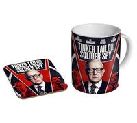 mugmart Tinker Tailor Soldier Spy - Ceramic Coffee Mug + Coaster Gift Set - Classic British Cold War Spy Drama