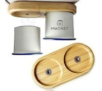 MUGNET Magnetic Enamel Mug Holder - Strong Magnets - Cup Hanger for Camper, RV, Vanlife, Kitchen & Workshop (One Holder for 2 Cups)