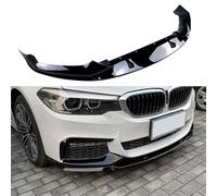 MUGONGWEI Car Front Bumper Splitter for BMW 5 Series G30 M Sport 2018 2019 2020, Front Lip Splitter Diffuser Protector Body Kit Spoiler Anti-Collision Accessories,Glossy Black