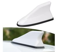MUGONGWEI Car Shark Fin Antenna, for Dacia Sandero Stepway 3.GEN 2.Gen 2012-2020 2021 2022 2023-2025 Car Roof Shark Fin Antenna Radio FM Signal Car Radio Antenna Small Antenna, Car Accessories,White
