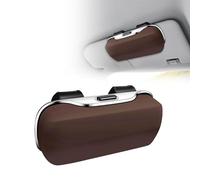 MUGONGWEI Car sun visor accessories,for Audi A3 Sportback 2013 2014 2015-2020 glasses storage box, sunglasses clip hard shell car sun visor sunglasses box, car glasses box,Brown